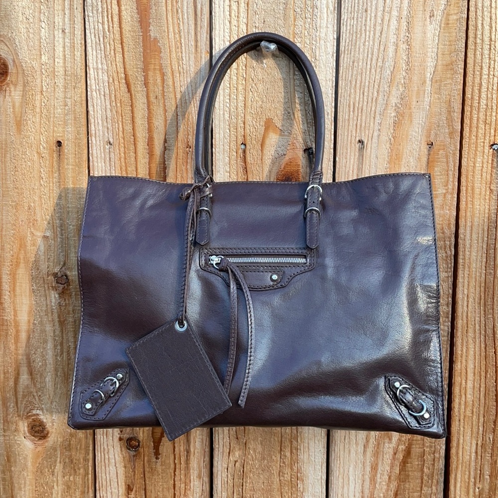 NURSACE Designer Brown Leather Handbag